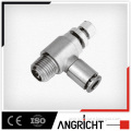 B109(MNSE)push valve Tee brass speed valves,pneumatic fitting